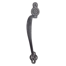 Art Nouveau greep links – gietijzer – 28,5 cm – elegant
