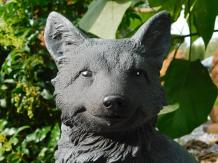 Vos - stenen dierenbeeld - 30 cm - klassieke decoratie