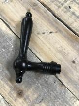 Deurknop, klink, ijzer Blackline, zwart