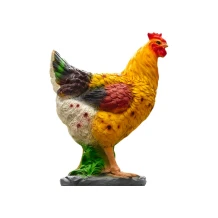 Tuinbeeld Haan van kunststof met realistische details