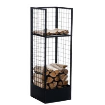 Brandhoutrek – 120 x 40 cm – industrieel metaal – stevig