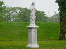 Jezus beeld ruim 1 meter, steen, groot tuinbeeld Jezus
