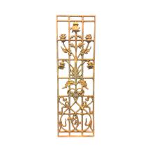 Gietijzeren wandornament bloemmotief