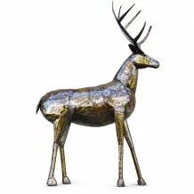 Hert 'Zanta' – 195 cm – metaal – handgemaakt uit Afrika