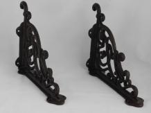 Set van 2 plank beugel, uit gietijzer