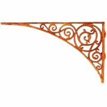 Hoekijzer groot – gietijzer – 67 x 40 cm – Art Nouveau
