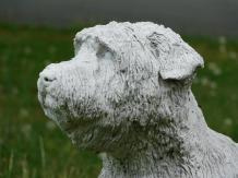 Hond - Imaal terriër - stenen dierenbeeld - 52 cm - klassiek