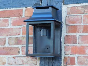 Wandleuchte Schwarz - Aluminium - Hotelleuchte - mit Glas