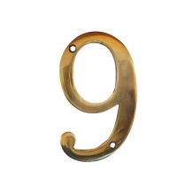 Maison numéro 9 - laiton - brillant