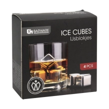 Herbruikbare ijsblokjes - RVS - stijlvol in drankjes als whisky en meer