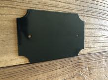 Plaque signalétique en métal - noire - numéro de maison - 15 x 10 cm
