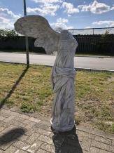 Engel - Nike - Steinstatue - 155 cm - klassisch weiß