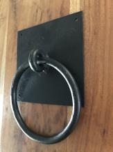 Heurtoir de porte forgé à la main, heurtoir de porte, poignée de porte médiévale
