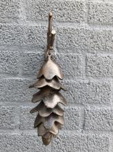 Carillon en fonte - orgue à vent - pomme de pin - rustique