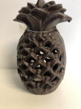 Lanterne en fonte en forme d'ananas, éclairage d'ambiance