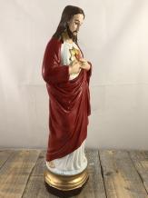 Jésus - Sacré Coeur - statue en polystone - 41 cm - en couleur