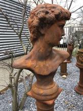 David - Steinstatue - 70 cm - Oxid - detailliert