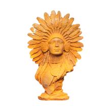 Indiaan - gietijzeren beeld - 30 cm - rustieke afwerking