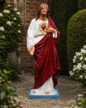 Heilig Hart Jezus – 113 cm hoog – XL polystone beeld