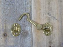Kajütenhaken - Haken als Windhakenbefestigung, Messing, 10 cm