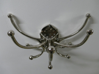 Porte-manteau avec crochets amovibles – aluminium – 5 crochets