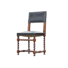 Antieke Louis XIII fauteuil – vintage stoel – massief hout