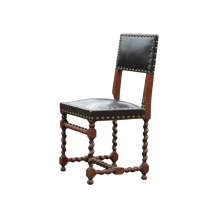 Antieke Louis XIII fauteuil – vintage stoel – massief hout