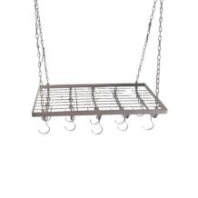 Hanger - ijzeren kruiden, wild-rek met 15 haken, white