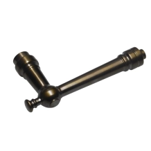 Deurklink 'Montel' - donker gepatineerd messing - deurkruk