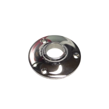 Ronde klinkrozet – nikkel glans – diameter 5 cm – elegant