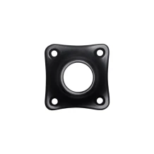 Klinkrozet klavermodel – zwart – 4 x 4 cm – deurbeslag