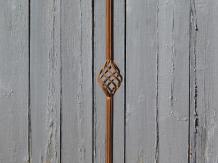Klassischer Kerzenleuchter, Schmiedeeisen, dunkelbrauner