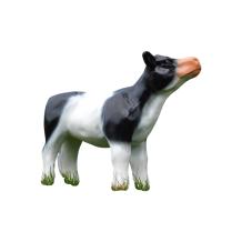 Koe - polystone beeld - 70 cm - in realistische kleur