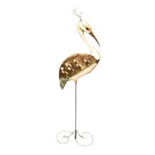 Kraanvogel - handgemaakt - metalen beeld - 80 cm - in detail