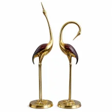 Kraanvogel set - exclusieve bronzen figuren - grote beelden