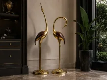 Kraanvogel set - exclusieve bronzen figuren - grote beelden