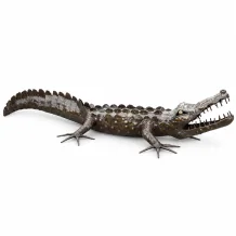 Krokodil beeld – 220 cm – metaal – handgemaakt uit Afrika