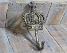 Haken mit Krone - 'Königshaken - Messing
