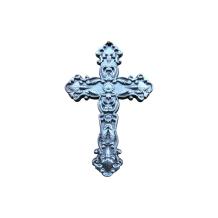 Kruis - gietijzer - 26 cm - antieke muurdecoratie - zwart