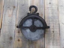 Umlenkrolle mit Haken - Gusseisen