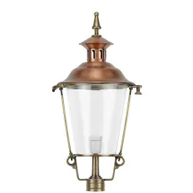 Ronde lampenkap – 60 cm – aluminium – messing-brons look