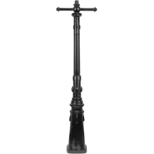 Mât de lampe - 170 cm - Noir - Alu