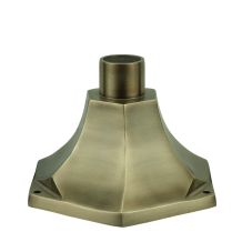 Pied de lampe - Hexagone - Laiton - Bronze