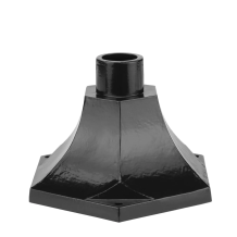 Pied de lampe - Hexagone - Noir - Alu