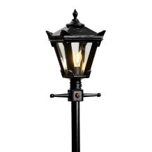 Laternenpfahl 140 cm – schwarzes Gusseisen – stehend – viktorianisch