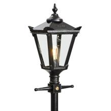 Lantaarnpaal gietijzer - Victoriaanse stijl - zwart - 230 cm