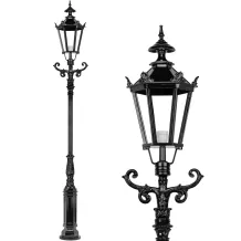 Tuinlantaarn Amsterdam – 320 cm – klassieke verlichting