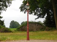 Laternenpfahl mit Kupferkappe - 325 cm - Gusseisen Rohblei