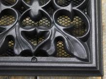 Grille d'aération carrée, alu, anthracite