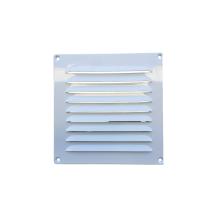 Luchtrooster, schoepenrooster aluminium wit